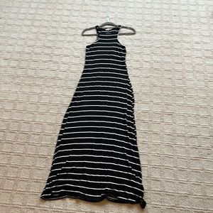 Casual Black and White Maxi dress